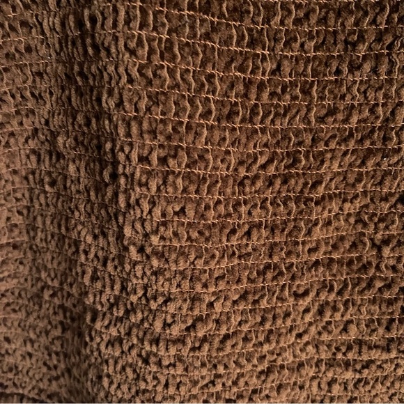 American Eagle women’s crop top brown corduroy Puffy Sleeve NWT size XXL - Picture 8 of 12